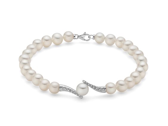 Bracciale Miluna Donna BRACC. PERLE BOULE E FANTASIA in Oro Perla PBR3352 - PBR3352